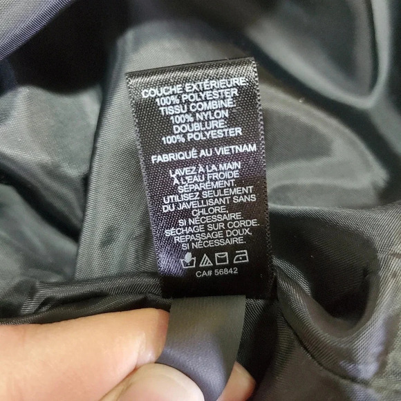 EXPRESS | Peek-a-Boo Stripe Strapless Dress in Black sz 0 - Picture 7 of 10